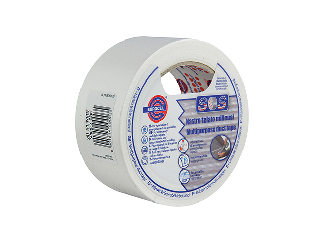 NASTRO AMERICANO 50mmX25MT ROSSO 201 TPL monoadesivo multiuso con supporto in LDPE rinforzato da un tessuto in poliestere, adesi