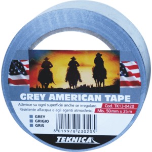 NASTRO AMERICANO TELATO ARGENTO MM50X25MT TEKNICA ART. TK13-0420