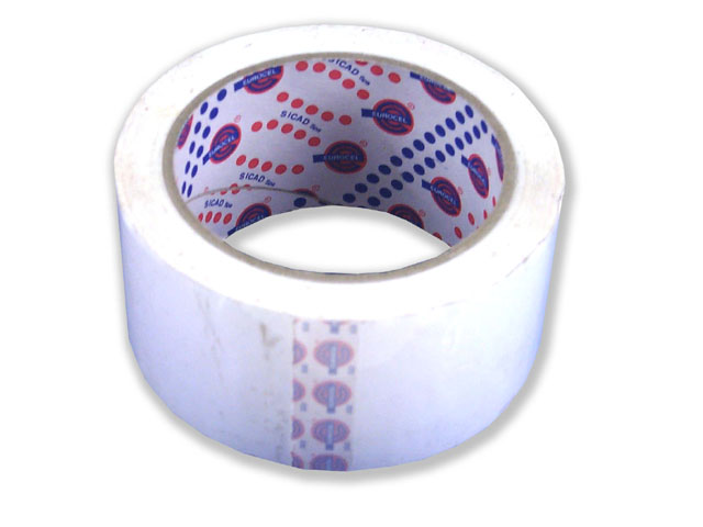 Nastro imballo misura 50x66 metri in polipropilene, 36 micron, PP36 BIANCO.