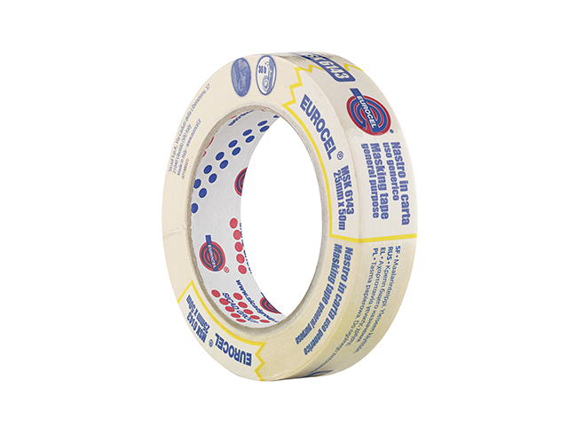 Nastro monoadesivo MM15X50MT in carta per mascheratura EUROCEL
