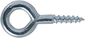Occhiolo in ferro zincato con vite a legno MM14X30 ART.5605