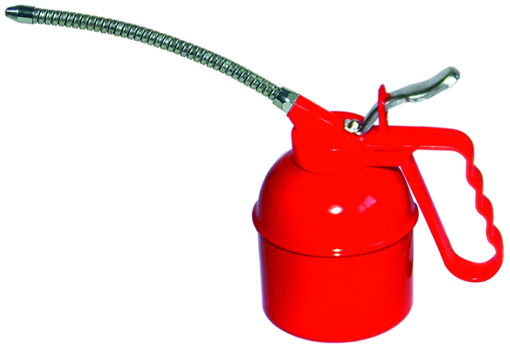 Oliatore a pressione con canna flessibile MAURER PLUS - corpo in acciaio verniciato GR. 300