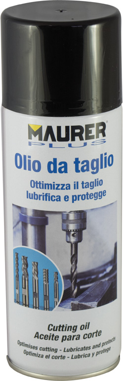 Olio da taglio MAURER PLUS spray da 400 ml - ottimizza il taglio, lubrifica e protegge