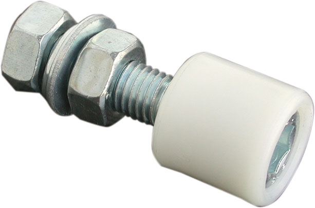 Oliva MM25X30 superiore di guida cilindrica in nylon COMUNELLO con vite e 2 dadi zincati. ART.243