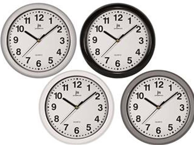 OROLOGIO DA PARETE TONDO CON CORNICE IN ABS ( COLORI ASSORTITI ) 00710