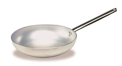 PADELLA IN ALLUMINIO SVASATA CM 28 AGNELLI PROFESSIONAL COOKWARE 1 MANICO LUNGO