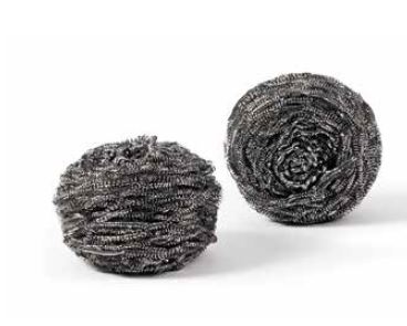 Paglietta in acciaio inox 18/0 GR. 60 CONFEZIONE DA 10 PEZZI