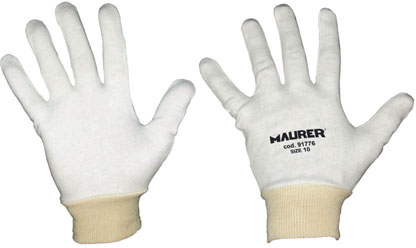 Paio sottoguanti TAGLIA 7 MAURER in cotone con polsino - CE