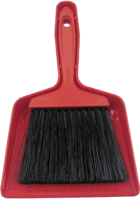 PALETTA IN PLASTICA CON SCOPINO IN FILATO NERO