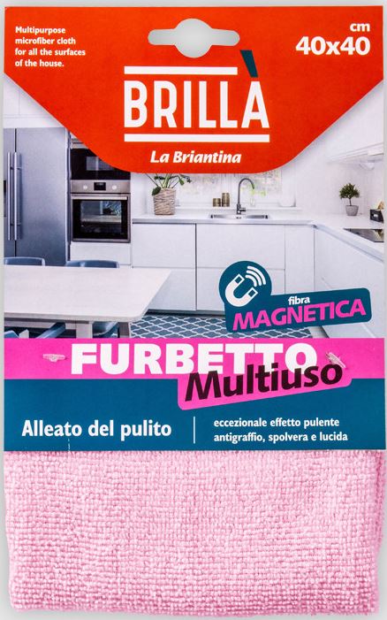 PANNO MICROFIBRA 40X40CM FURBETTO MULTIUSO LA BRIANTINA