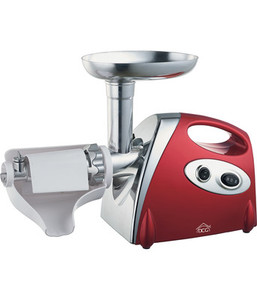 PASSAPOMODORI CON TRITACARNE MOD. FWP2696Mod. GD 072 Potenza 1400W MAX Corpo in ABS , testa in alluminio. Tritacarne con 3 trafi