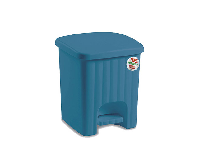 PATTUMIERA DA BAGNO CON PEDALINA MARGHERITA BLU OTTANIO LT4,5