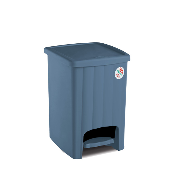 PATTUMIERA DA BAGNO CON PEDALINA MARGHERITA QUADRA PALACE BLU LT4,5