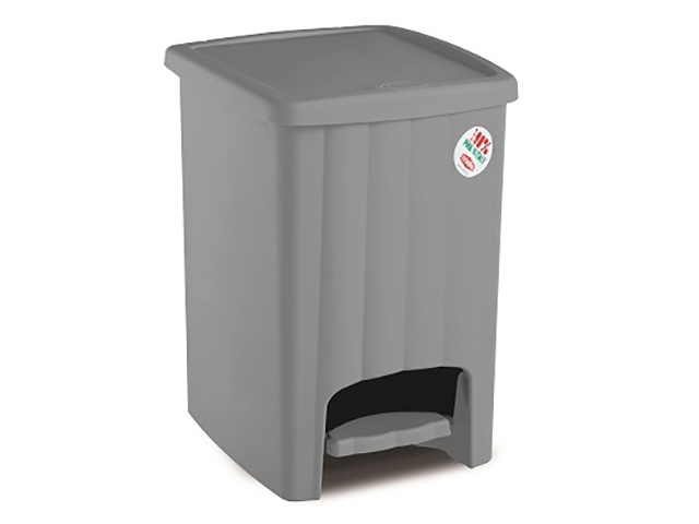 Pattumiera Margherita a pedale GRIGIO 20LT