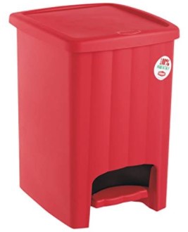 Pattumiera Margherita a pedale ROSSA 20LT