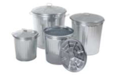 PATTUMIERA ZINCATA OTTAGONALE LT18