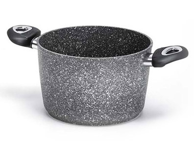 PENTOLA 2M MADAME PETRA 3.0 CM20 Pentola Madame Petra con superficie antiaderente ed ultra-resistente, dotata di 2 manici ergono