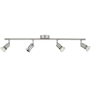 PHILIPS LAMPADALIMBALI 4 FARETTI GU10, finitura nichel,attacco GU10. Forniti senza faretti