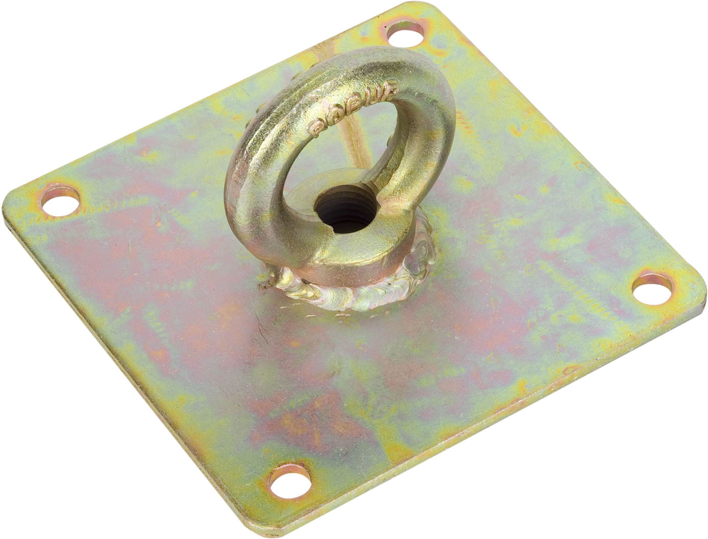 Piastra di sicurezza 15X15CM quadrata con piatto - tropicalizzata - con anello - spessore 4 mm