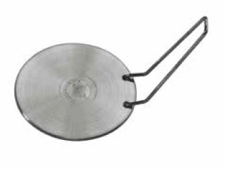 PIASTRA INDUZIONE CM14 IN ACCIAIO AISI430 CON ALLUMINIO ALL'INTERNO, CON 1 MANICO REMOVIBILE