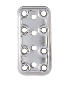 PIASTRA INOX DIRITTA ART.745 MM40X80IN in acciaio inox AISI 304 (18/8)