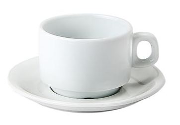 PIATTO PER TAZZA THE' / COLAZIONE CM15 BIANCO