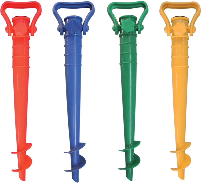 Picchetto PAPILLON in ABS per ombrellone da spiaggia - 42 cm d.25/22 mm - colori assortiti