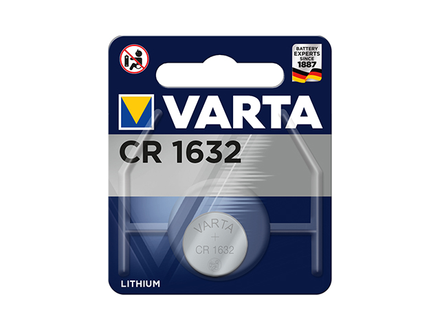 Pila Professional Electronics Varta. Tipo CR1632. Litio. 3 volt. Diametro 16 mm.