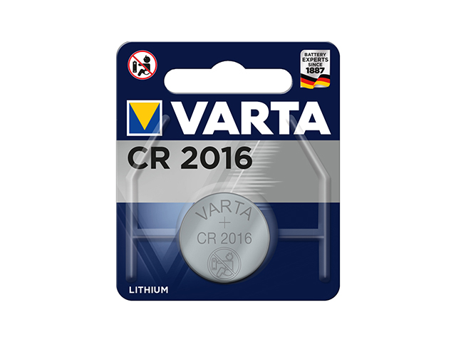 Pila Professional Electronics Varta. Tipo CR2016. Litio. 3 volt. 1 pezzo