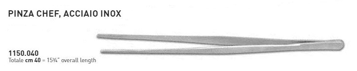 PINZA CHEF ACCIAIO INOX CM40 AMBROGIO SANELLI