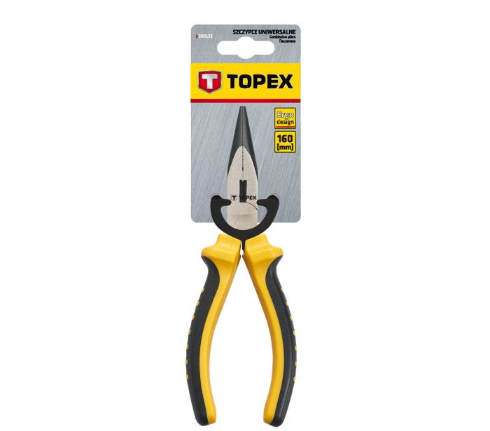 PINZA LUNGA DRITTA 160 MM. Pinza dritta allungata TOPEX (rif. 32D101)