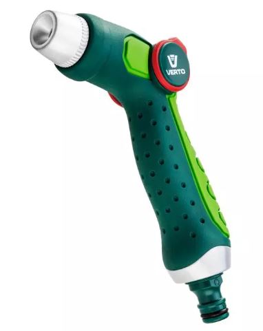 PISTOLA PER ACQUA REGOLABILE CON REGOLAZIONE DEL FLUSSO CON UGELLO IN ALLUMINIO ART. 15G709 VERTO