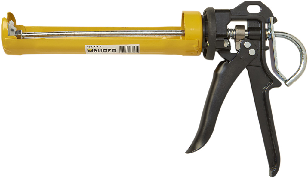 Pistola professionale MAURER per sigillanti e resine chimiche - struttura in alluminio - perno di rilascio in acciaio - grillett