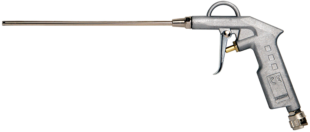 Pistola soffiatrice MAURER a canna lunga 150MM - corpo in alluminio, finitura sabbiata - con attacco rapido