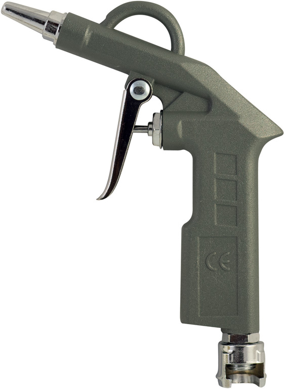 Pistola soffiatrice MAURER corpo in alluminio, finitura sabbiata - canna corta.