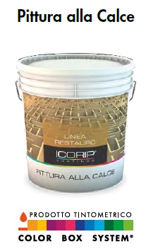 PITTURA ALLA CALCE BIANCO BASE P LT.5 A BASE DI GRASSELLO DI CALCE PER ESTERNO E INTERNO TRASPIRABILEPittura minerale opaca a ba