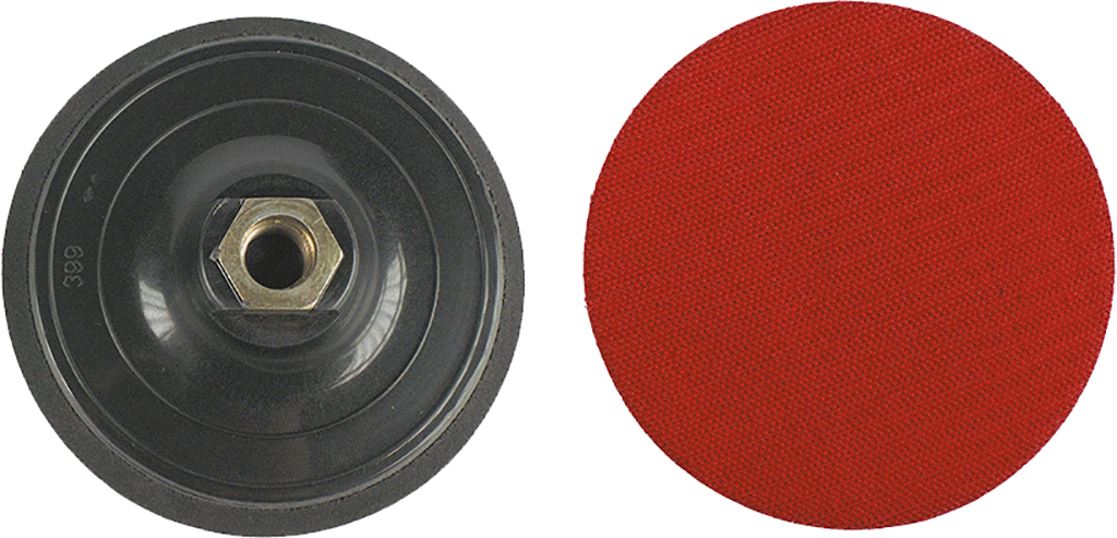 Platorello DIAMETRO 115MM in plastica MAURER con foro 14MA - base con velcro autoadesivo