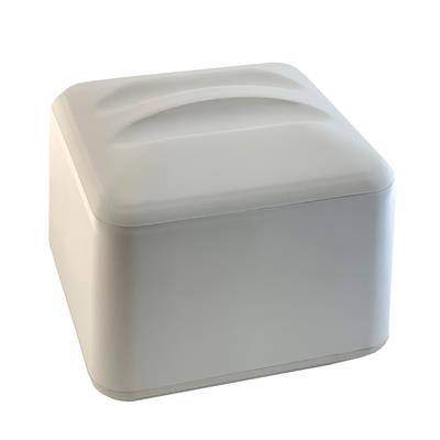 PORTA GHIACCIO QUADRO LT6 CON COPERCHIO 24X24CM BIANCO ART. 5516 MC