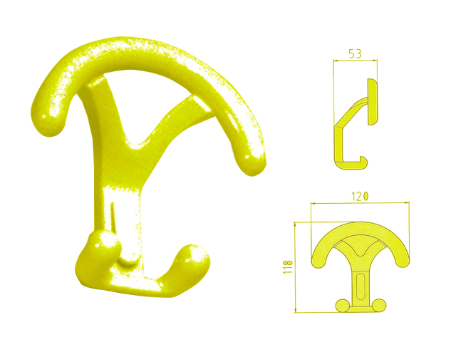 Portabito in nylon serie Dumbo BIANCO Larghezza mm. 120, altezza mm. 118, sprogenza mm. 53.