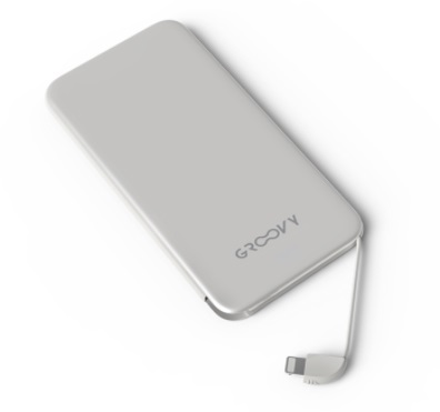 POWER BANK LIGHTING 4000mAh GROOVY