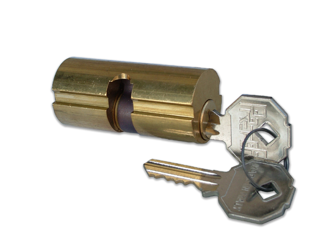 Prefer cilindro 6842-0000 per serranda. Diametro 26 mm. A=56mm, B=28mm, C=28mm. Fornito con 2 chiavi. Per serr 5520.