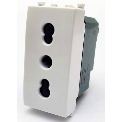 PRESA BIPASSO 10/16A PLANA