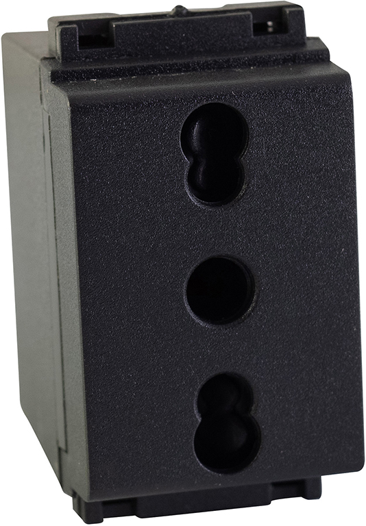 Presa bivalente di sicurezza MAURER serie STANDARD grigio 2P 10/16A+T