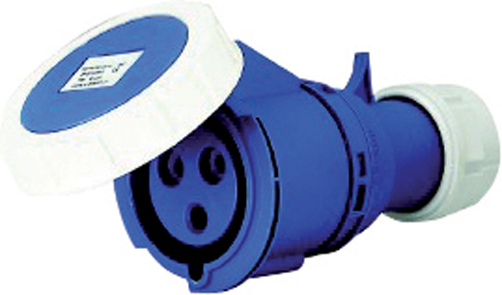 Presa mobile industriale MAURER PLUS - 2P+T 16A 6H IP67 - 230V - colore blu