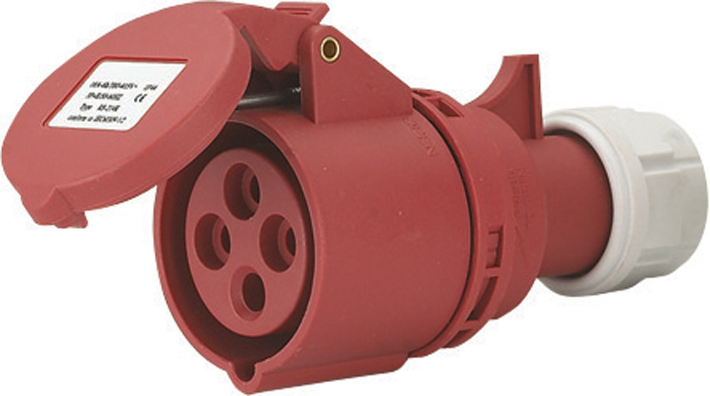PRESA MOBILEMPLUS 3P+T 400V 16A ROSSA IP44