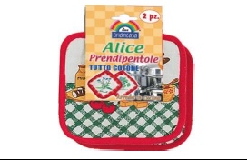 PRESINE ALICE PROVENZA PZ 2 17X17CM IN TESSUTO STAMPATO CON IMBOTTITURA IN POLIESTERE