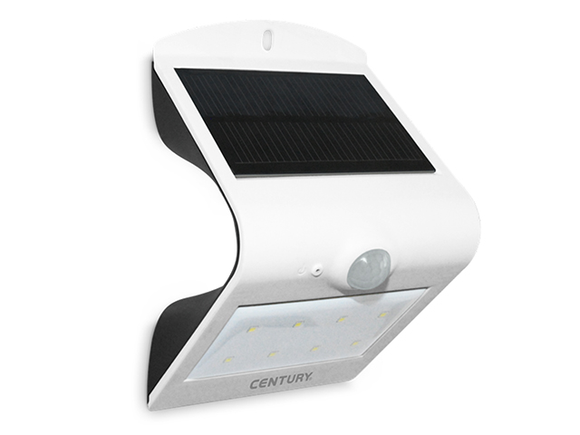 Proiettore a led solare da esterno. Potenza 1,5W=18W . Lumen: 200 Colore luce 4000K, angolo 120°. Classe di protezione IP65, cor