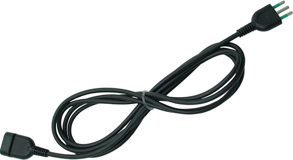 Prolunga lineare 10A MT5 NERA FANTON - spina e presa 2P+T 10A - sez. 3x0,75 mm²