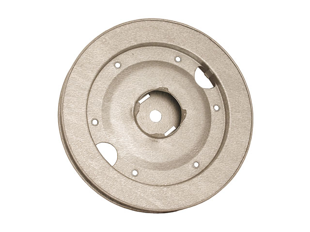 Puleggia in ferro zincato per rullo in legno cm22