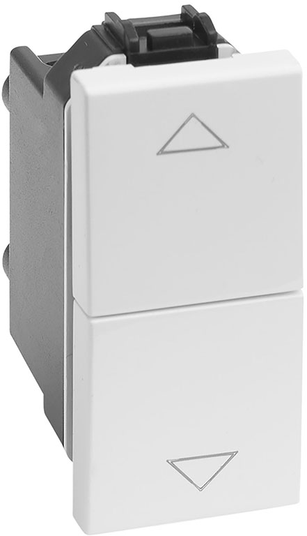 PULSANTE DOPPIO 10A 250V COLORE BIANCO